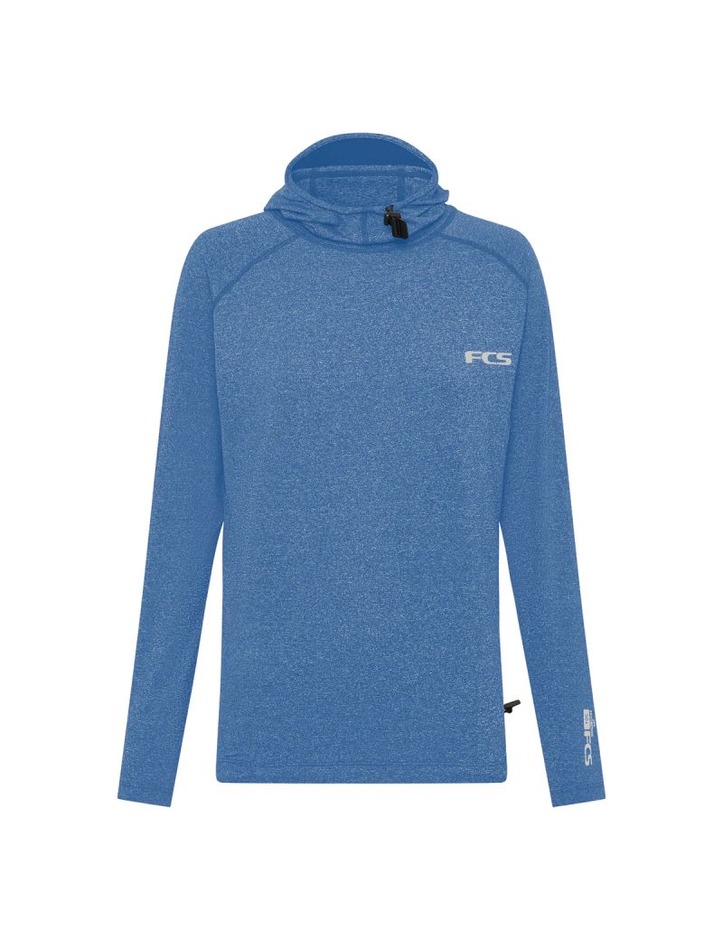 FCS Hooded Rash LS Blue XL