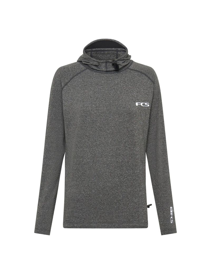 FCS Hooded Rash LS Grey XL