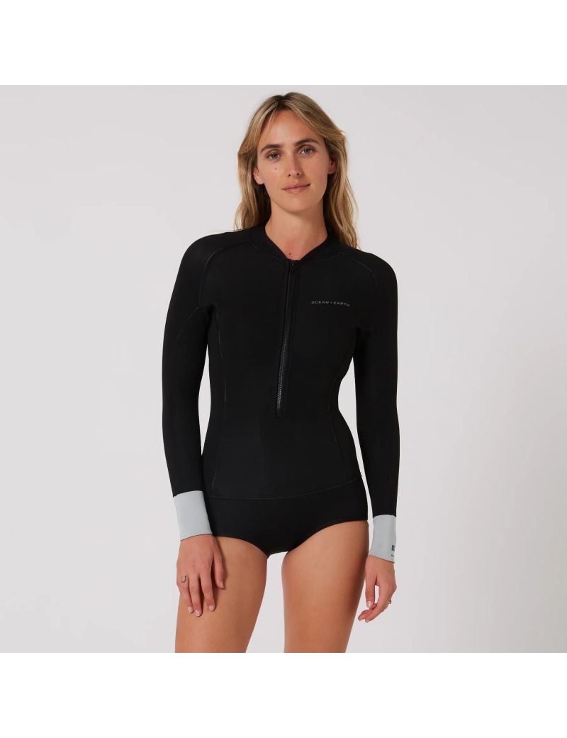 O&E Ladies Hi Cut LS Wetsuit L