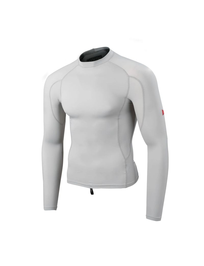 Florence Marine Long Sleeve Rashguard Silver L