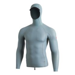 Florence Marine Windshield Long Sleeve Hooded Rashguard Light Sea Blue S