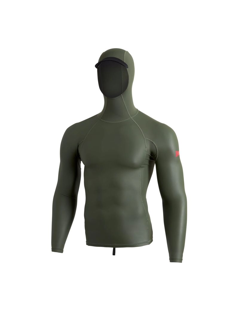 Florence Marine Windshield Long Sleeve Hooded Rashguard Thyme XL