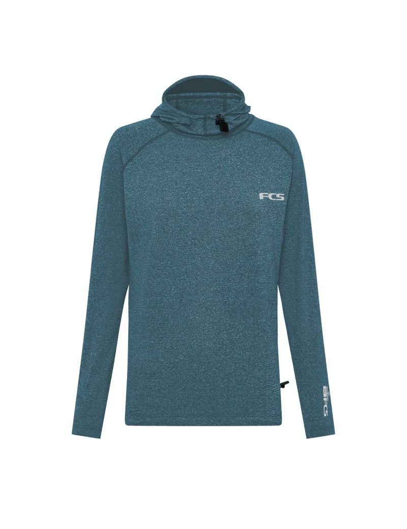 FCS Hooded Rash LS Blue L