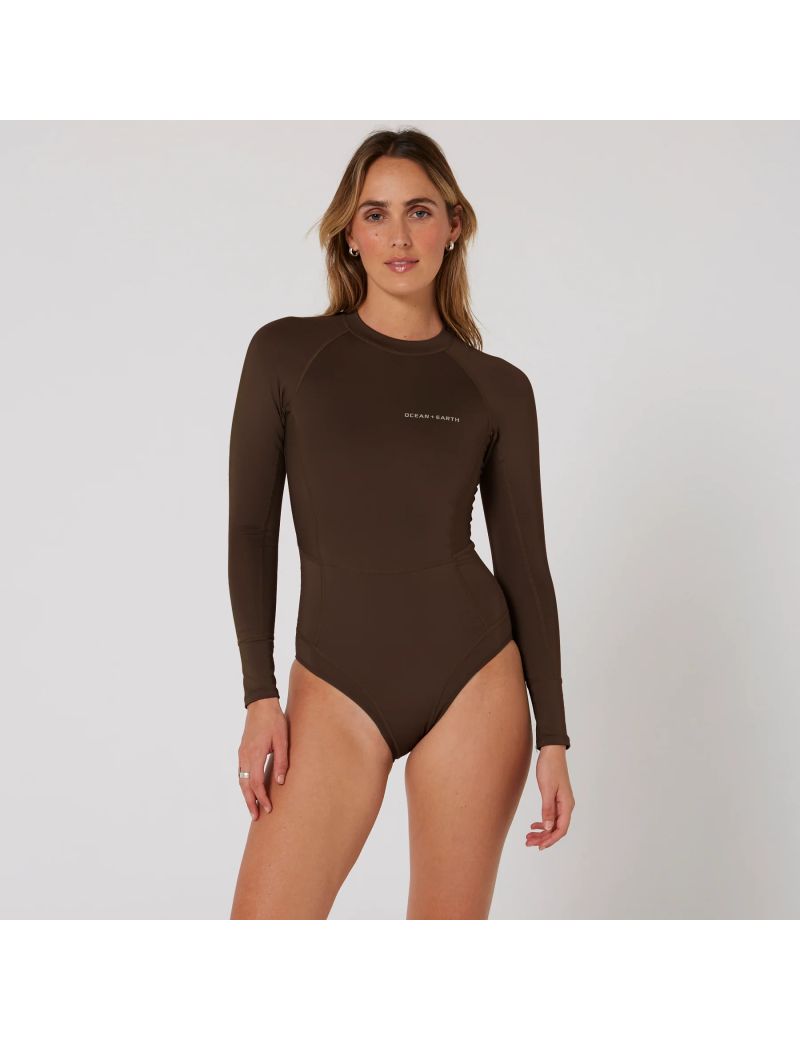 O&E Ladies Oceana Surf Suit Cocoa S
