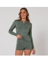 O&E Ladies Oceana LS Zip Rashi O XX