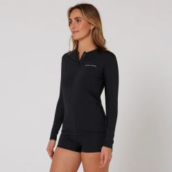 O&E Ladies Oceana LS Zip Rashi B XL