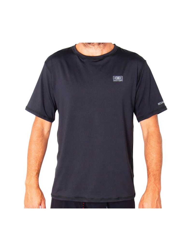 O&E Mens Surf Shirt SS Graphite L