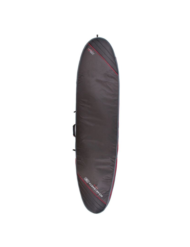 O&E Aircon Longboard Cover 7'0" Black/red