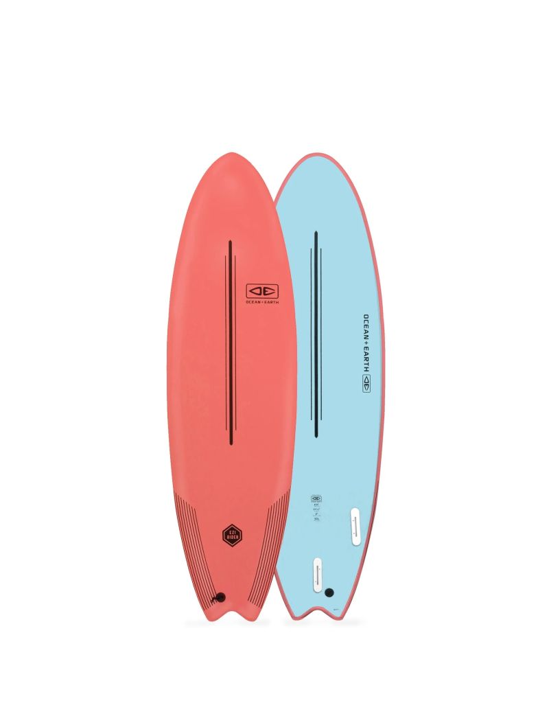 O&E Ezi Rider 6'6 Coral