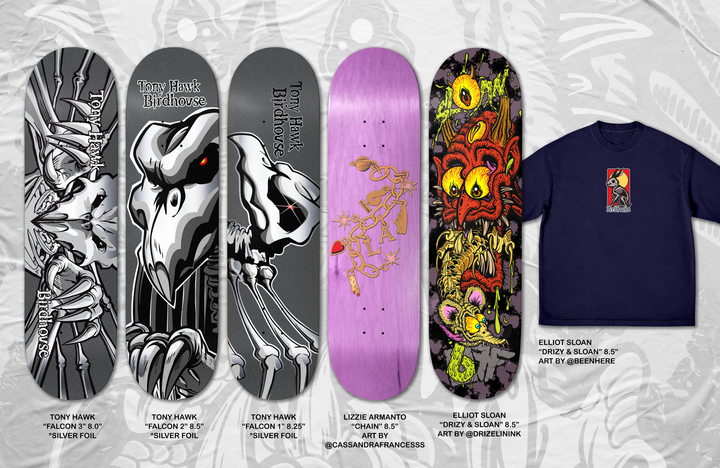 Birdhouse Deck Falcon 2 Red 8.0