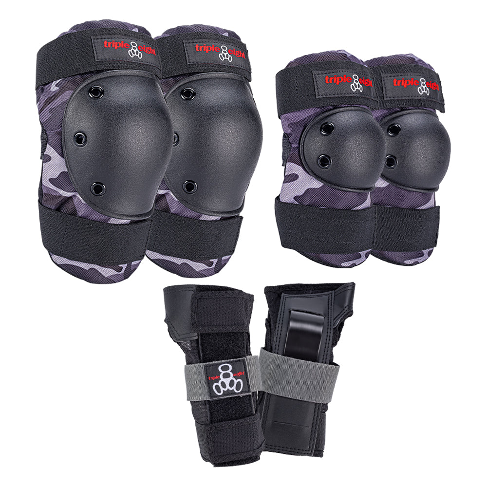 Triple8 Saver 3 Pack Charcoal Cam