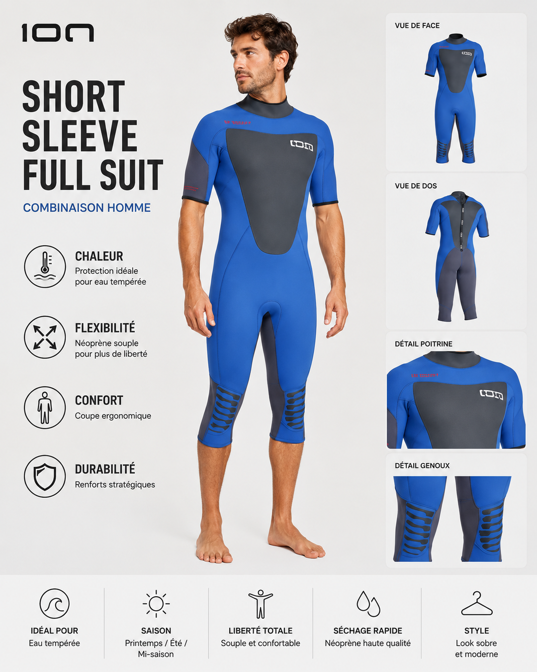Ion Wetsuit Element Overknee Short Sleeve 3/2 (2015)
