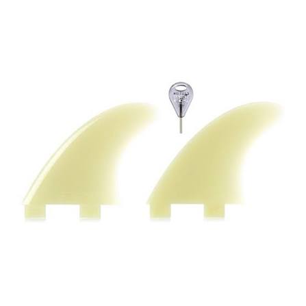 FCS GX Natural Glass Side Fin Set