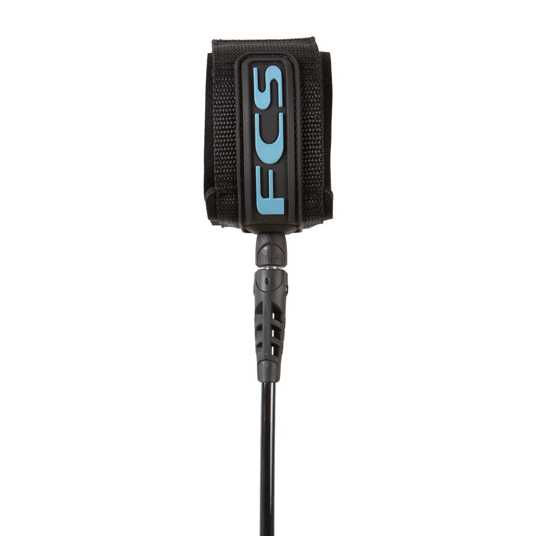 FCS 6' All Round Classic Leash – Tranquil Blue / Black | Free Ride NC