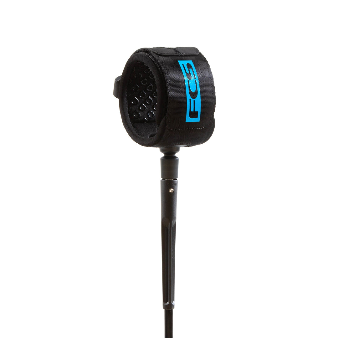 FCS 6' Protect Big Wave Leash – Black | Free Ride NC