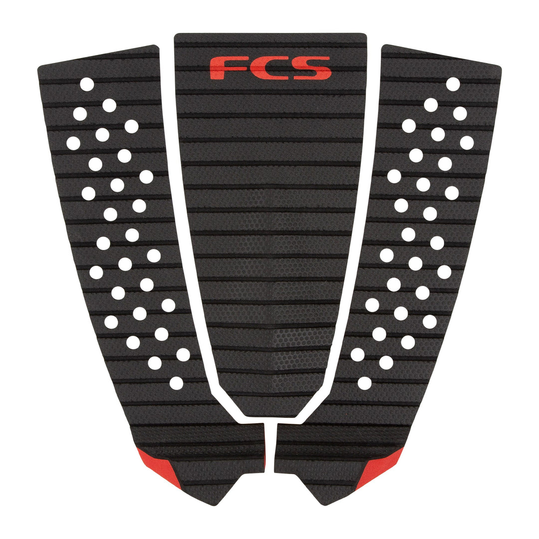 FCS Filipe Toledo Tread-Lite Traction – Charcoal / Red | Free Ride NC