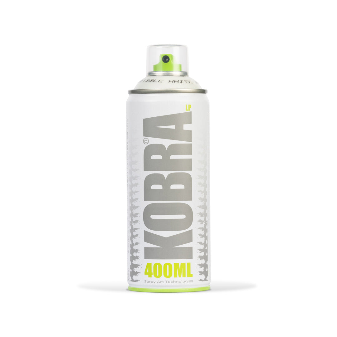 Bombe de peinture Kobra LP 400 ml – Dribble White | Free Ride NC
