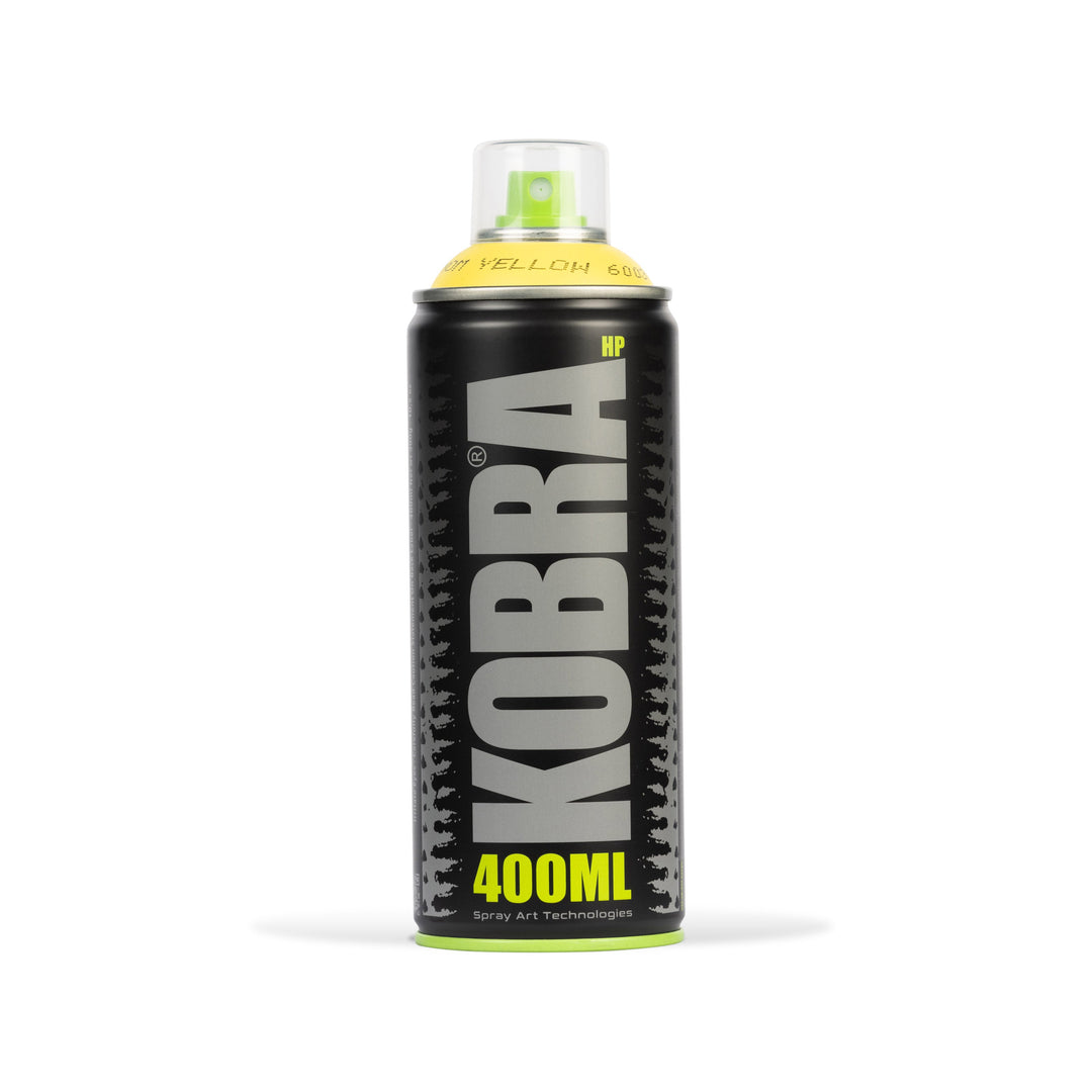 Bombe de peinture Kobra HP 400 ml – Venom Yellow | Free Ride NC