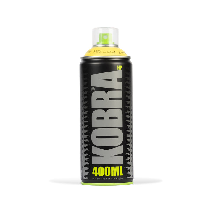 Bombe de peinture Kobra HP 400 ml – Venom Yellow | Free Ride NC