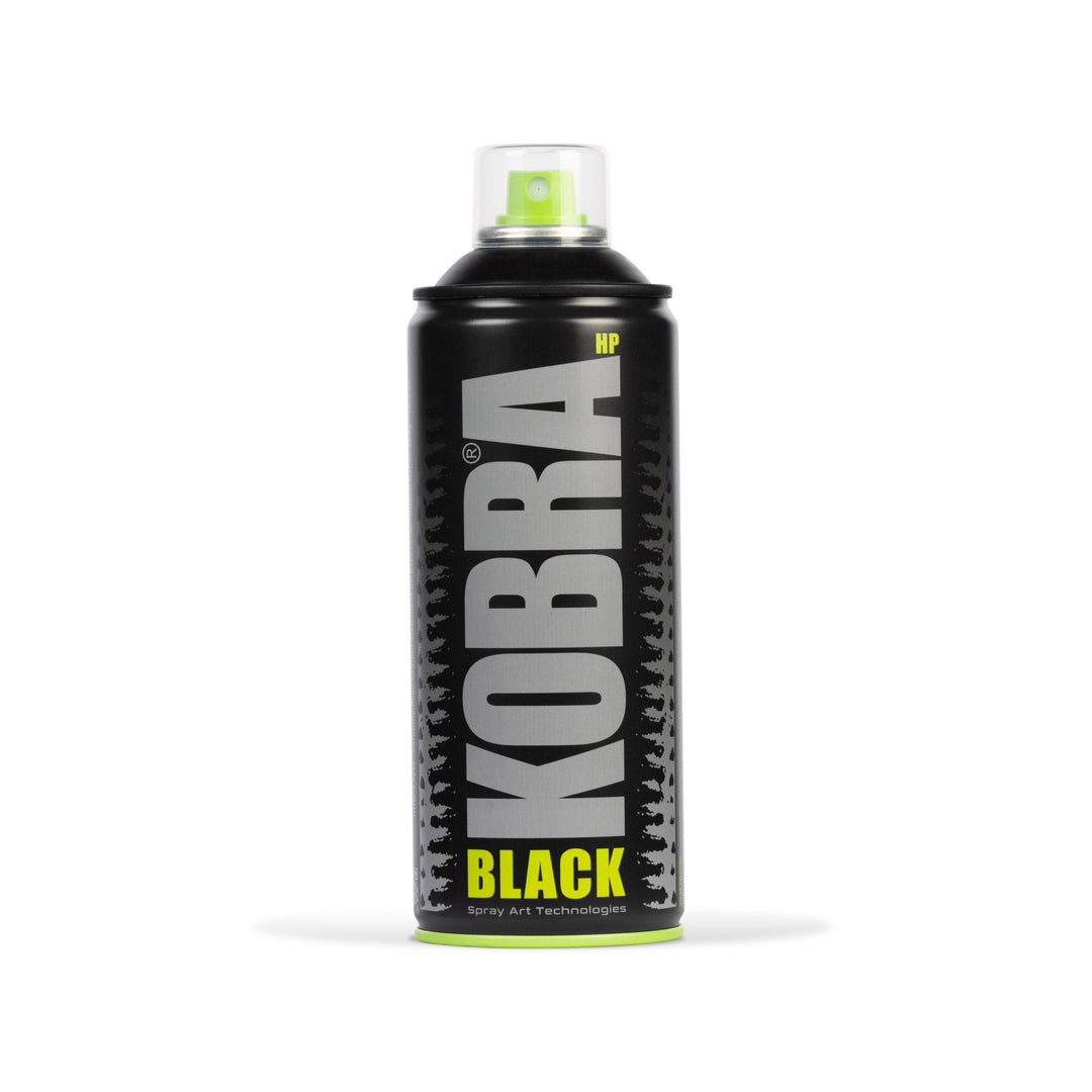 Bombe de peinture Kobra HP 400 ml – Matt Black | Free Ride NC