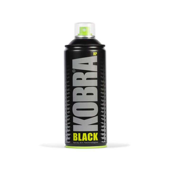 Bombe de peinture Kobra HP 400 ml – Matt Black | Free Ride NC