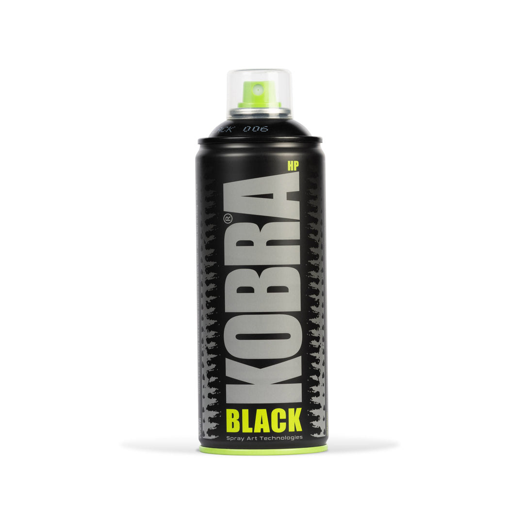 Bombe de peinture Kobra HP 400 ml – Satin Black | Free Ride NC