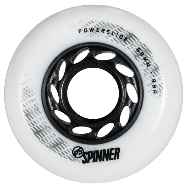Powerslide Spinner Wheels 68mm 88a Matte White 4 Pack