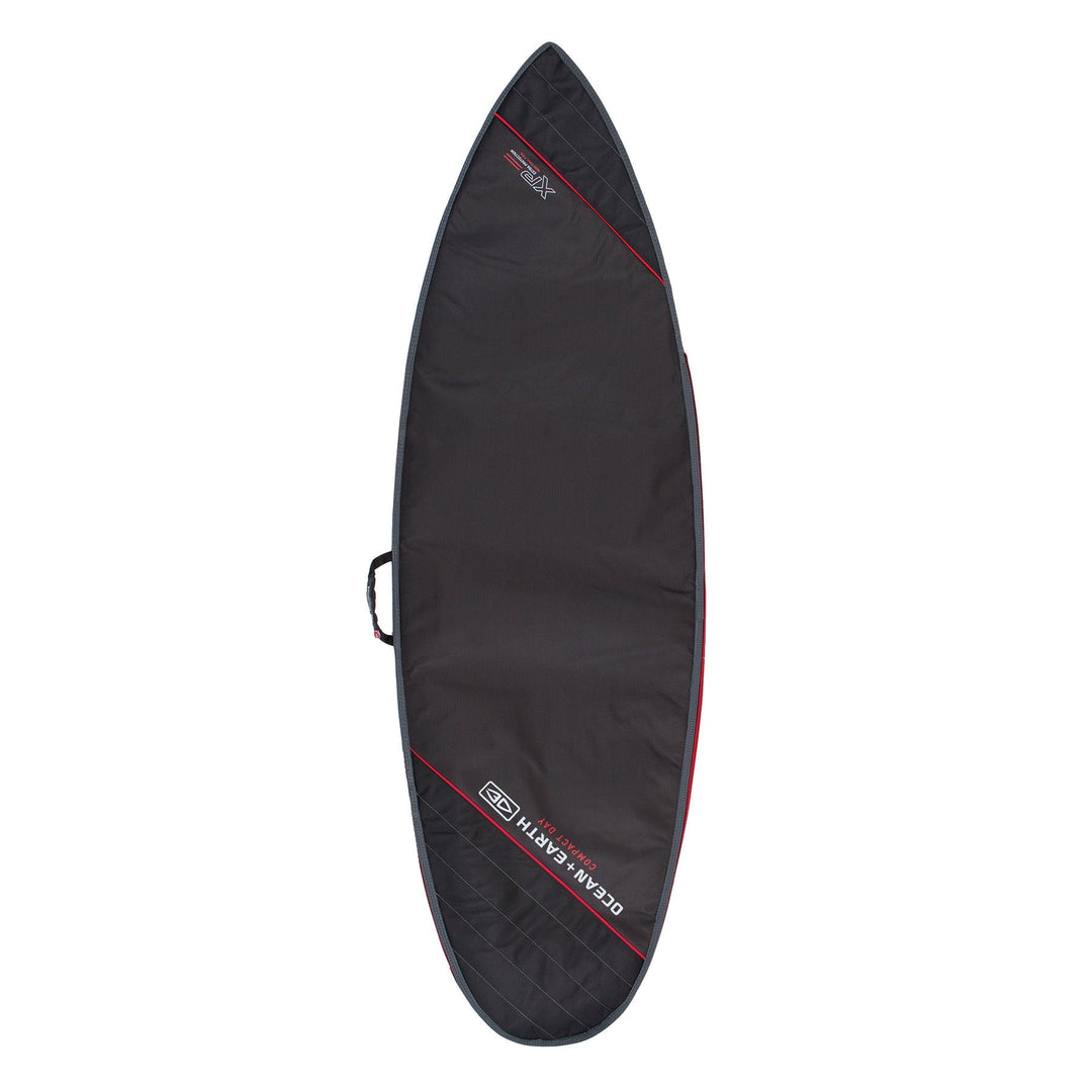 Ocean & Earth Compact Day Short Cover 6'8' Black/Red