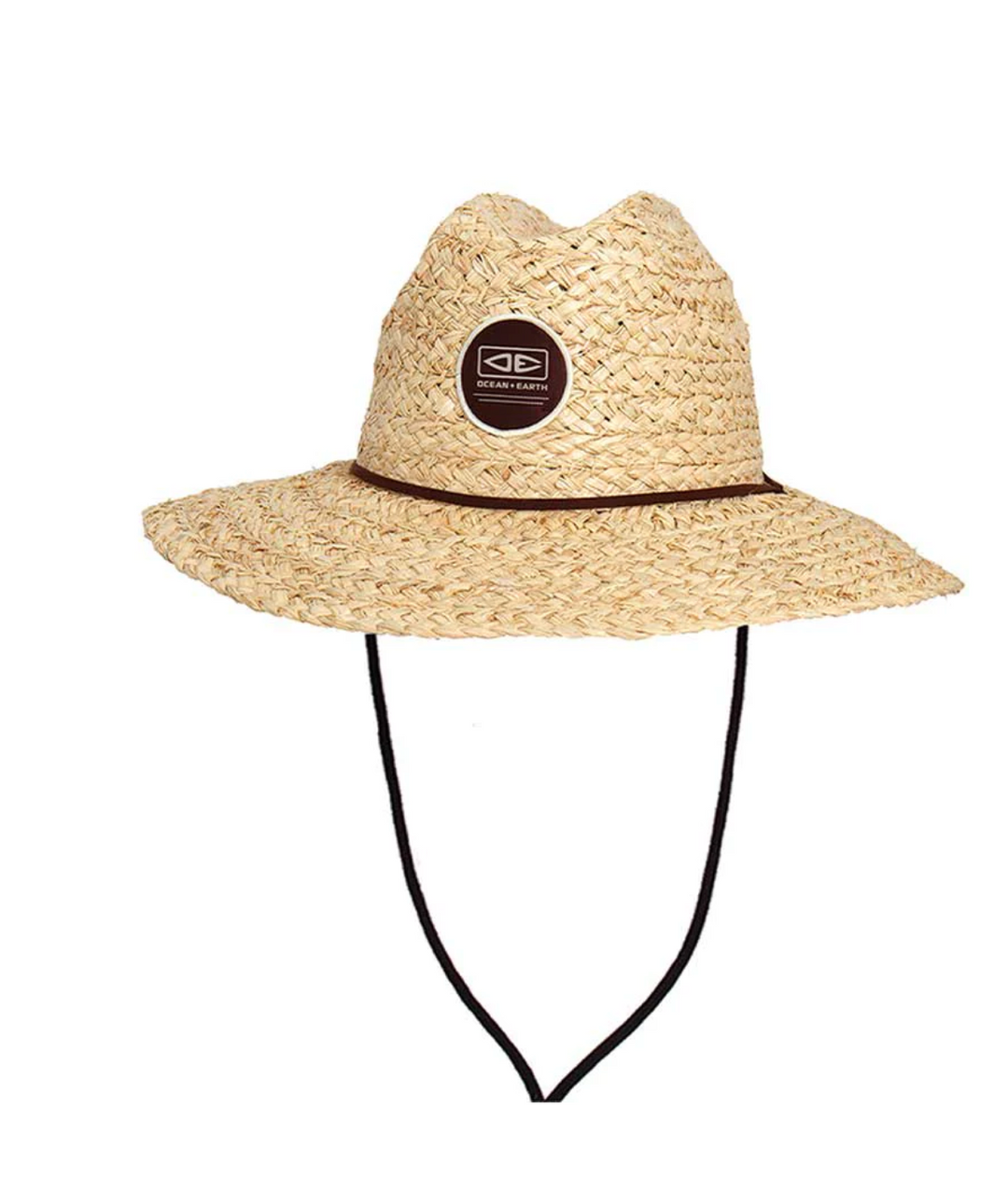 Ocean and Earth Mens Woody Raffia Cane Hat L
