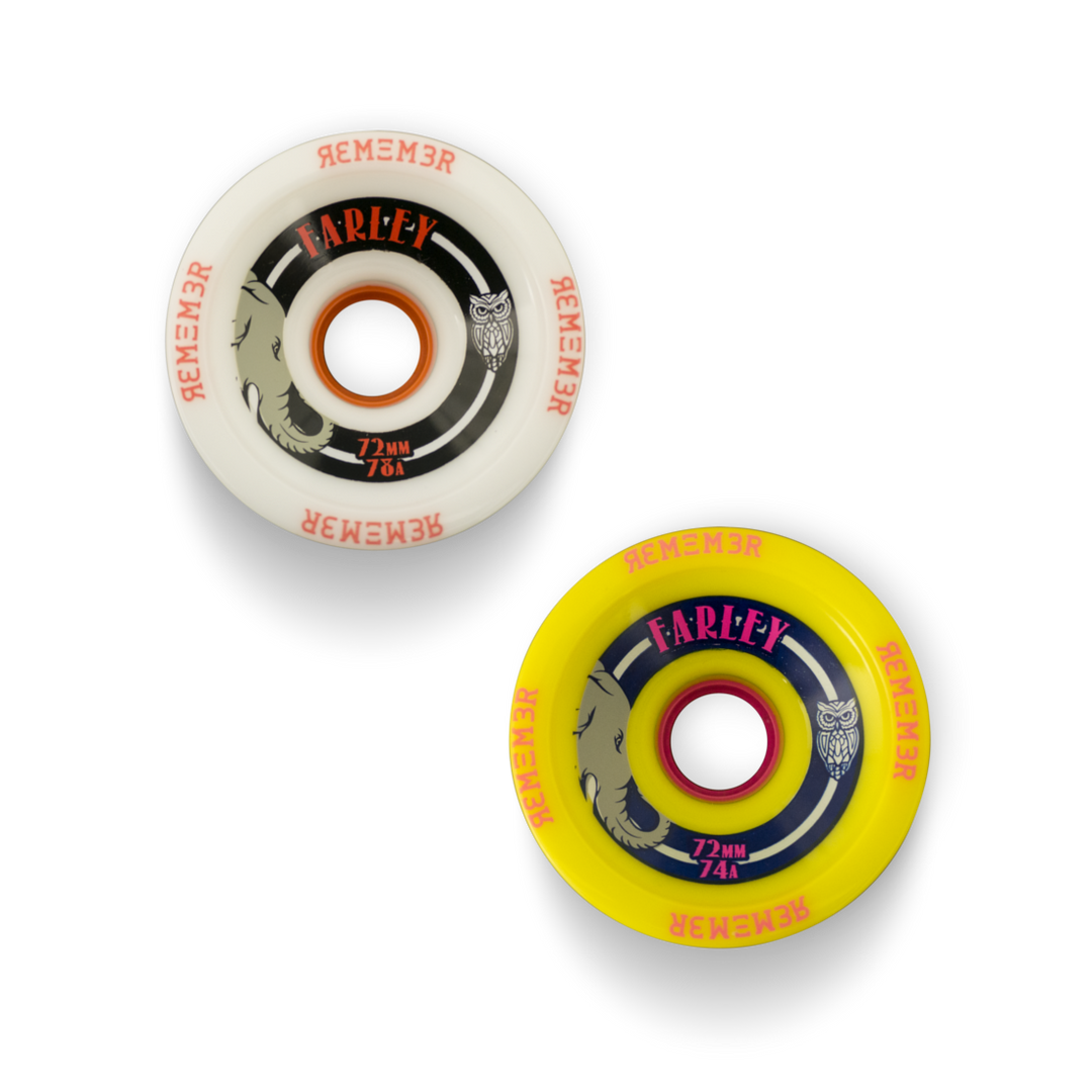 Remember Collective Farley Wheels, 72mm 78a - White