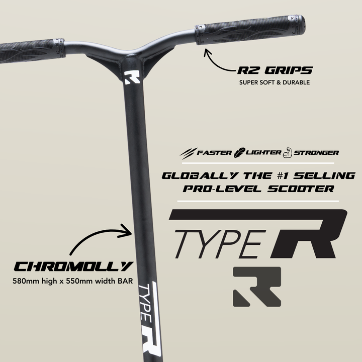 Root Industries Type R Pro Black Matte - guidon et grips