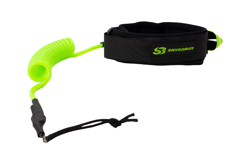 Ocean and Earth Leash Bodyboard Coiled Lime