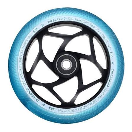 Blunt Wheel Tri Bearing 120x30 mm Black/Turquoise