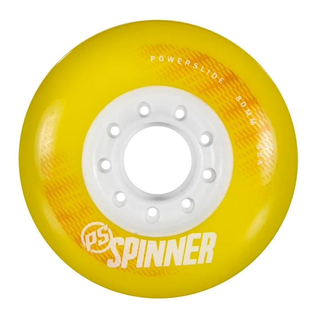 Powerslide Spinner Wheels 80mm 85a 4 Pack - Yellow