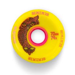 Remember Collective Hoot Wheels 70mm 74a Yellow