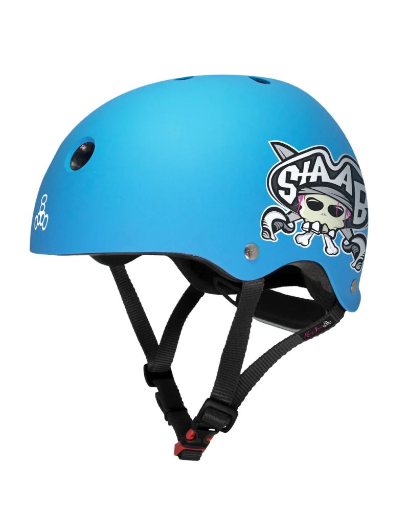 Triple8 Lil 8 Helmet Neon Blue Matt