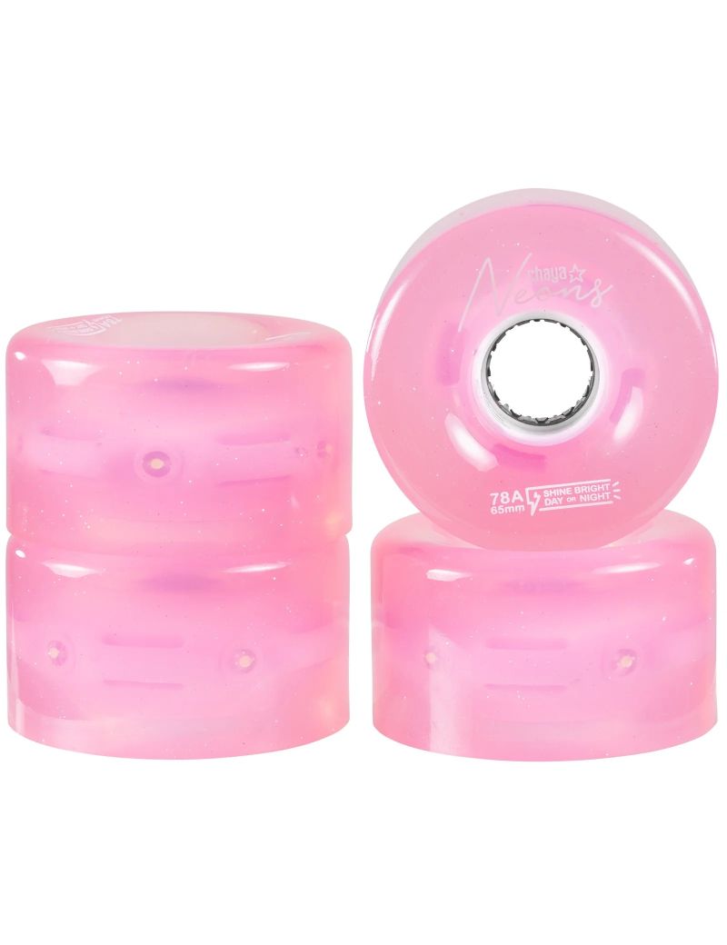 Chaya Wheels Neon Led Pink x4